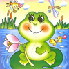 Крокодилы, лягушки, змеи, черепахи Приятно кататься с цветком на листе аватар