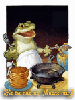 Крокодилы, лягушки, змеи, черепахи Лягушка - повар довольна аватар