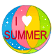 Лето Я люблю лето! Разноцветный мячик аватар