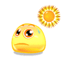 Лето Смайлик припекает солнце аватар