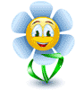 Лето Смайлик-цветок с букетом аватар