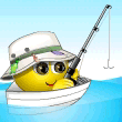 Лето Рыбачить с лодки - радость для смайлика аватар