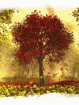 Листья, листва, трава С красного дерева облетают листья аватар