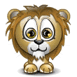 Львы, тигры, пантеры Маленький львенок машет лапкой аватар
