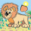 Львы, тигры, пантеры Львенок на фоне солнца аватар