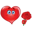 Любовь, люблю, целую Валентина Сердце С Розой аватар