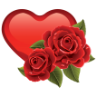 Любовь, люблю, целую Сердце С Розами аватар