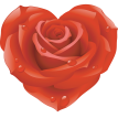 Любовь, люблю, целую Роза Сердце аватар