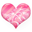 Любовь, люблю, целую Розовое Сердце аватар