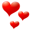 Любовь, люблю, целую Красные Сердца аватар