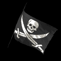 История и повседневность Пиратский флаг с черепом и саблями аватар