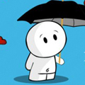 История и повседневность Человечек с зонтиком аватар