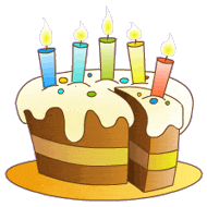 История и повседневность Аппетитный торт с пятью горящими свечами аватар
