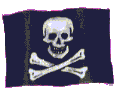 История и повседневность Чёрный пиратский флаг с черепом и костями аватар