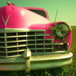 Машины, техника Машина розовая с золотом аватар