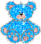 Медведи Голубой мишка переливается аватар