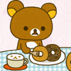 Медведи Мишка ест пончики аватар