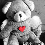 Медведи Мишка-ангел с сердечком (little angel) аватар