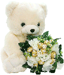 Медведи Мишутка белый с цветами аватар
