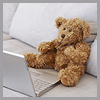 Медведи Мишка за ноутбуком аватар