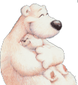 Медведи Белая медведица с медвежонком умкой аватар