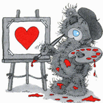 Медведи Мишка тедди рисует сердечко аватар