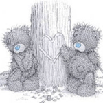 Медведи Мишки и сердечко на дереве аватар
