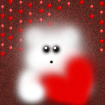 Медведи Мишка держит сердце (love) аватар