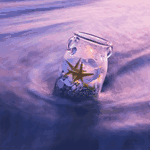 Море Банка с морской звездой и сиянием в воде аватар