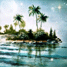 Море Островок с пальмами, вода шевелится аватар