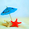 Море Морские звезды под зонтиком для коктейлей аватар