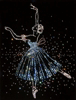 Музыка и танцы Балерина на темном фоне аватар