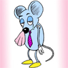 Мышки, хомяки Папа-мышка усталый идет с работы аватар