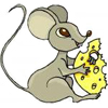 Мышки, хомяки Мышка художественно выгрызает сыр аватар