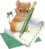 Мышки, хомяки Мышка пишет письмо аватар