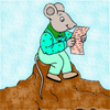 Мышки, хомяки Мышь читает письмо от сородичей аватар
