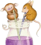 Мышки, хомяки Мышата с коктелем аватар