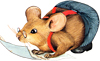 Мышки, хомяки Мышь изучает инструкцию аватар