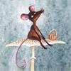 Мышки, хомяки Мышка с корзиной сидит на грибе аватар