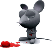 Мышки, хомяки Мышка с разбитым сердцем аватар