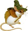 Мышки, хомяки Мышь в шляпе и с удочкой аватар