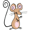Мышки, хомяки Мышка с загнутым хвостиком аватар