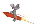 Мышки, хомяки Мышка летит на ракете - питарде аватар