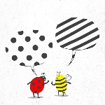 Насекомые, жучки, паучки Пчела и божья коровка спорят лучше точечки или полосочки аватар