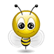Насекомые, жучки, паучки Смайлик-пчела аватар