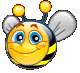 Насекомые, жучки, паучки Смайлик - веселая пчела аватар