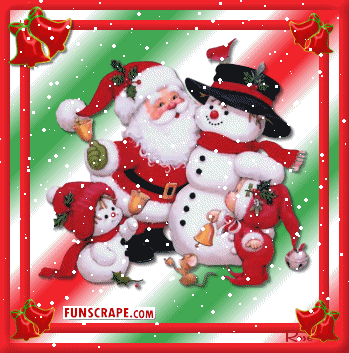 Новый год и Рождество Merry Christmas! Санта и снеговички аватар