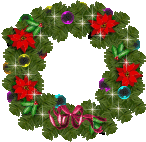 Новый год и Рождество Рождественский венок с красными цветами аватар