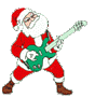 Новый год и Рождество Санта с гитарой аватар