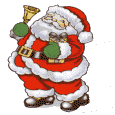 Новый год и Рождество Санта клаус  с  колокольчиком аватар